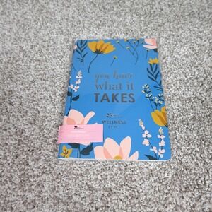 Erin Condren PetitePlanner Wellness Log Blue Floral You Have What It Takes NEW